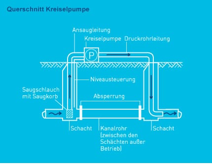 Querschnitt einer Kreiselpumpe